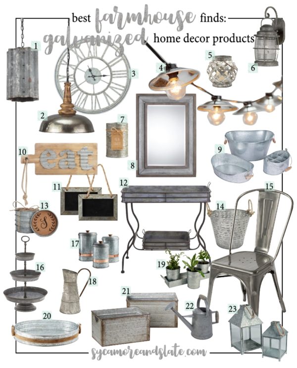 Farmhouse Galvanized Home Decor