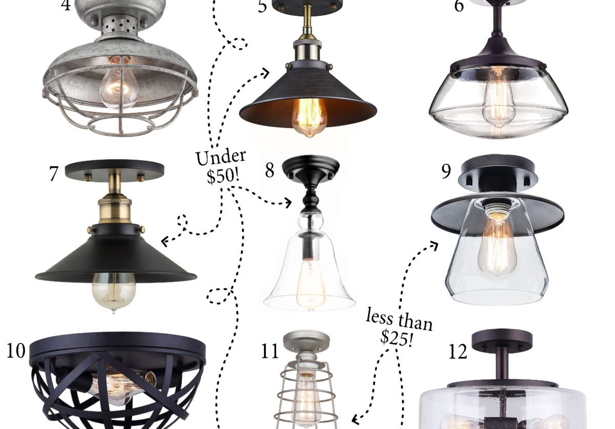 country kitchen flushmount light light