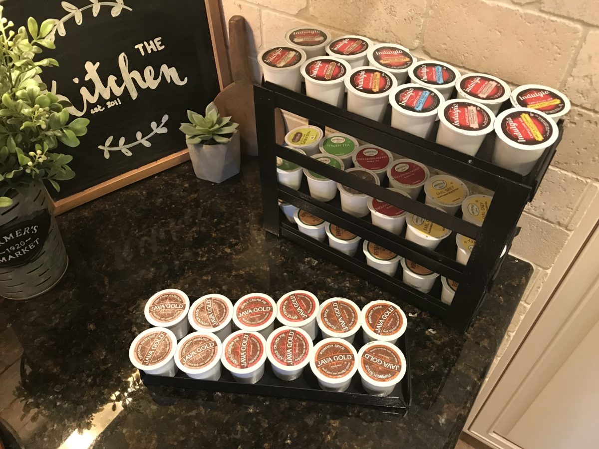 k-cup sliding drawers