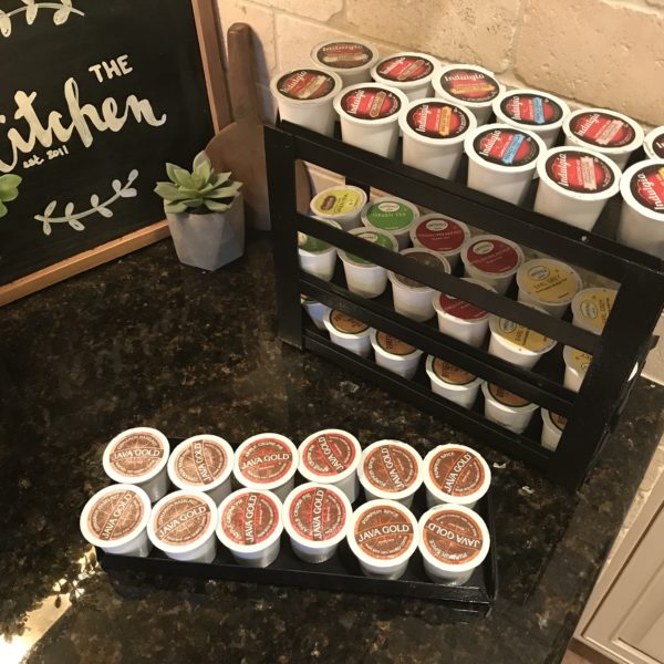 k-cup sliding drawers