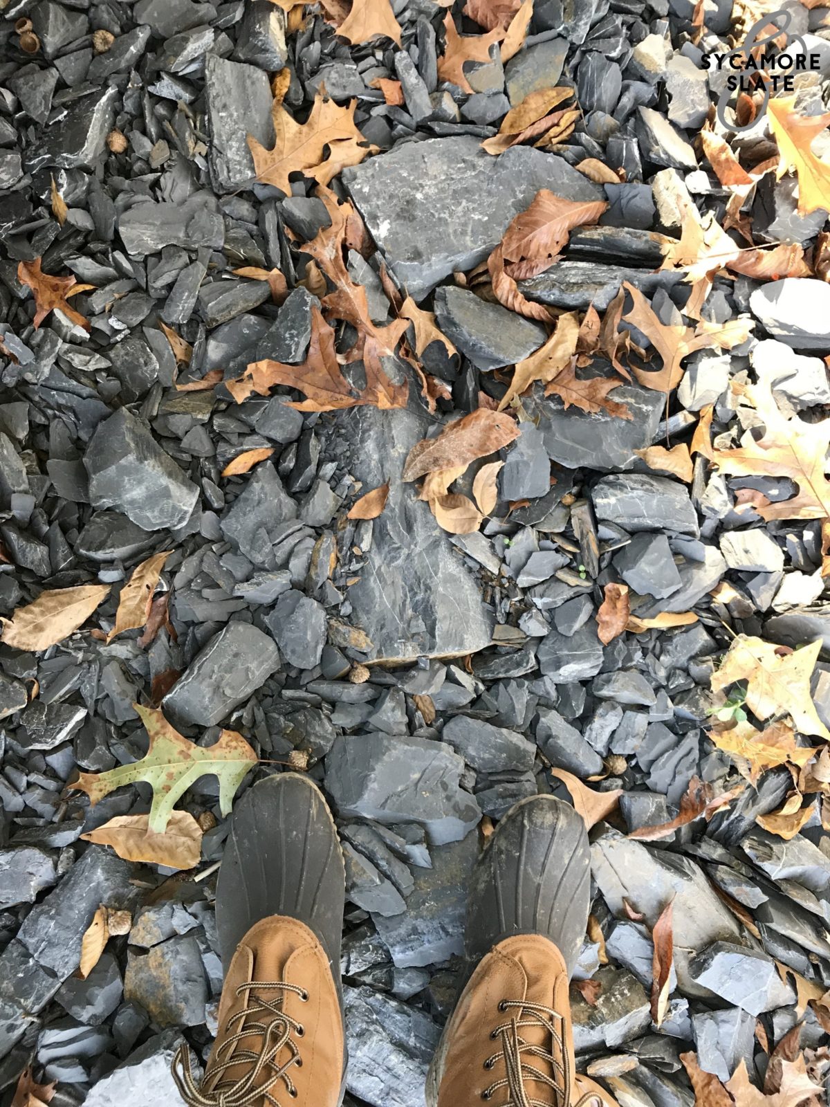 stones under foot