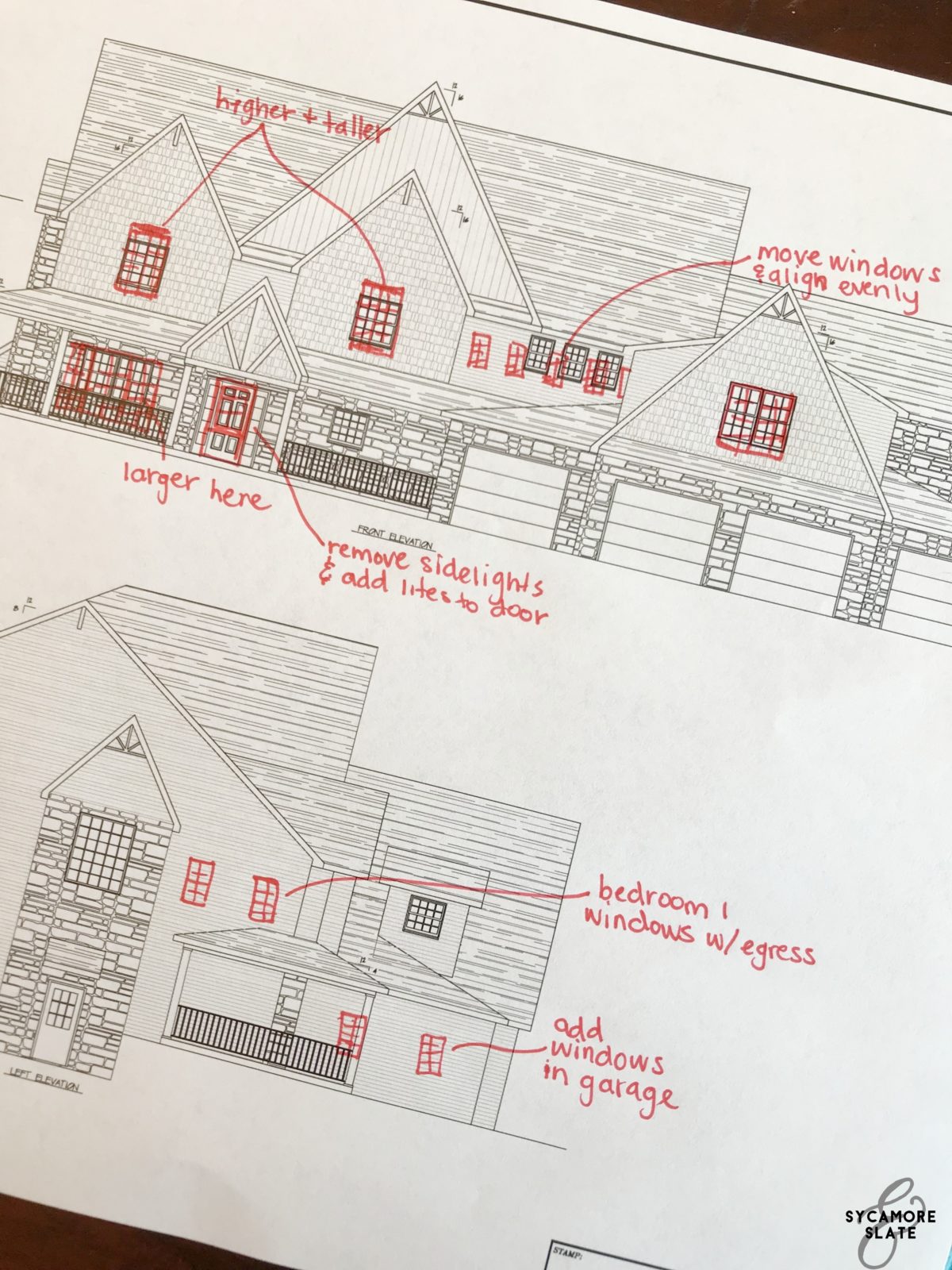 house plan window placement