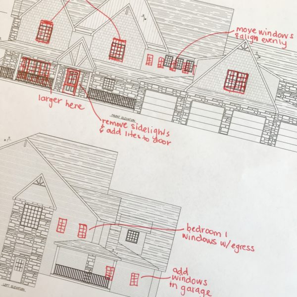 house plan window placement