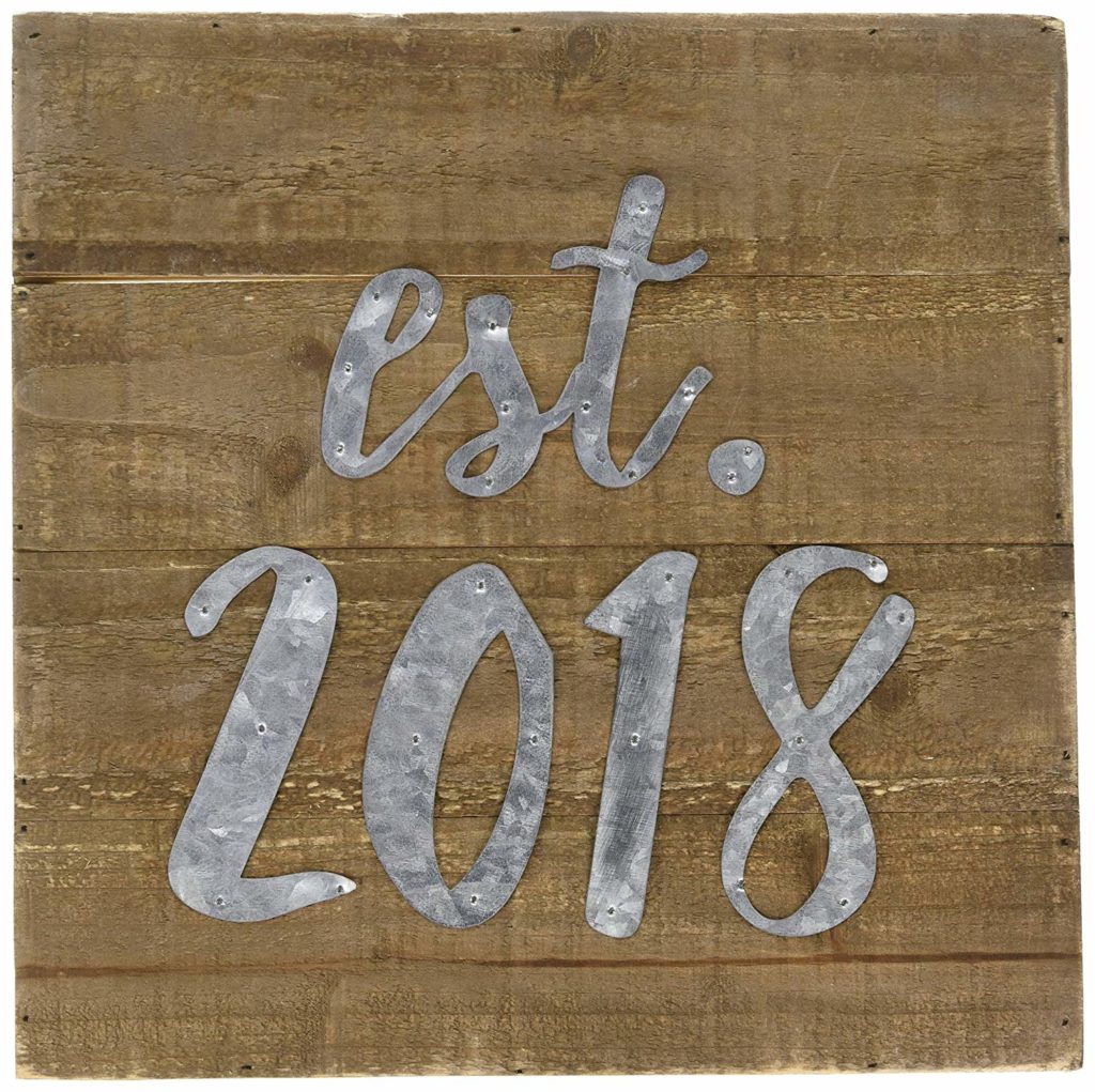 wall plaque - established 2018