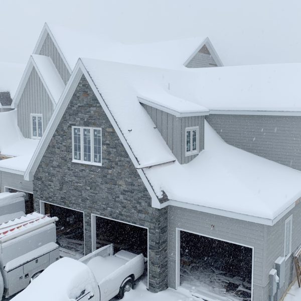 sycamore and slate winter farmhouse