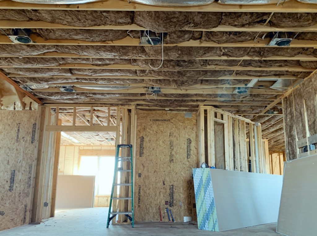 fiberglass in our loft ceiling and walls