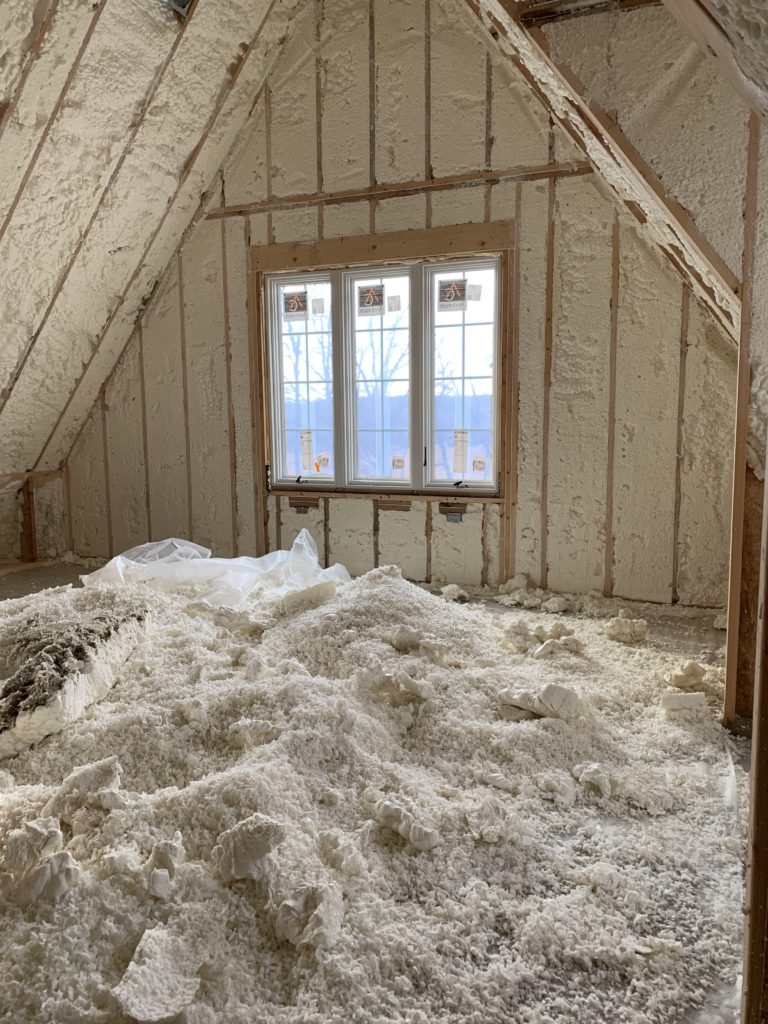 spray foam insulation snow