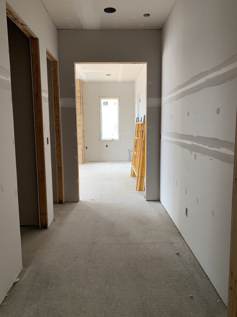 back hallway to sunroom