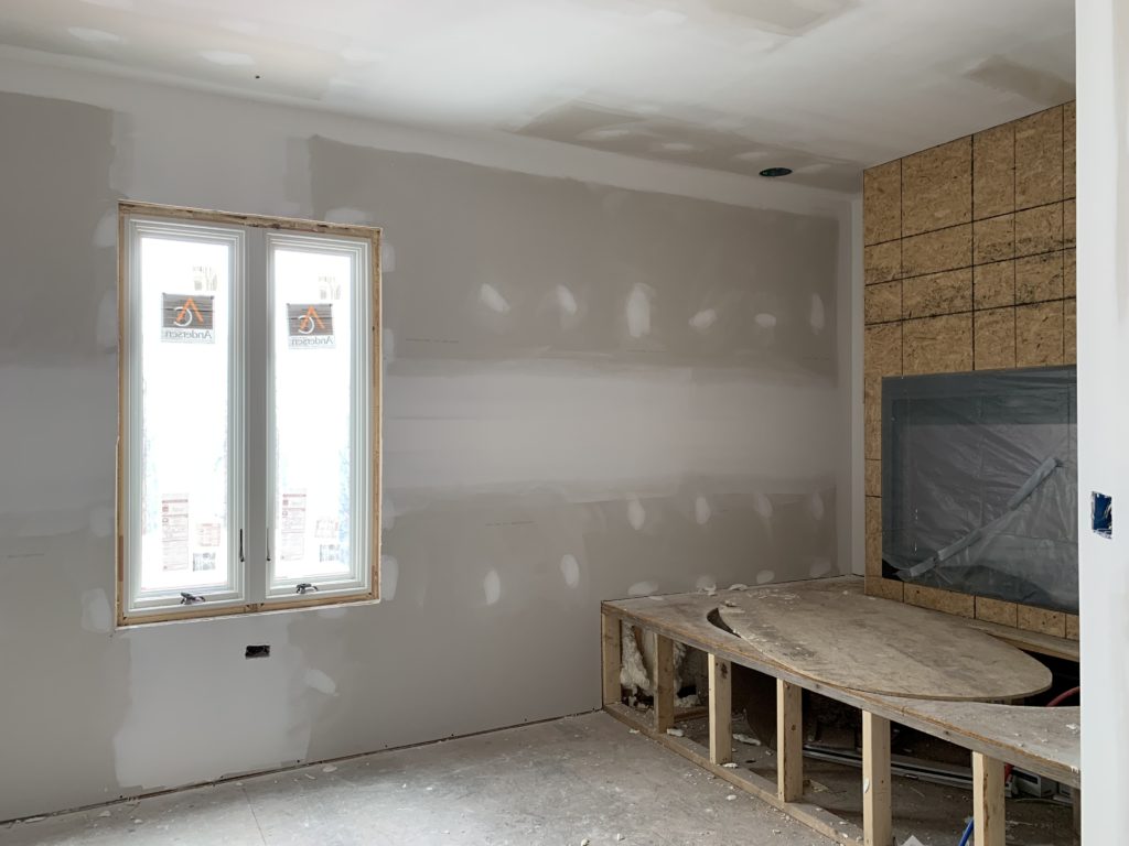 master bathroom - tub with fireplace