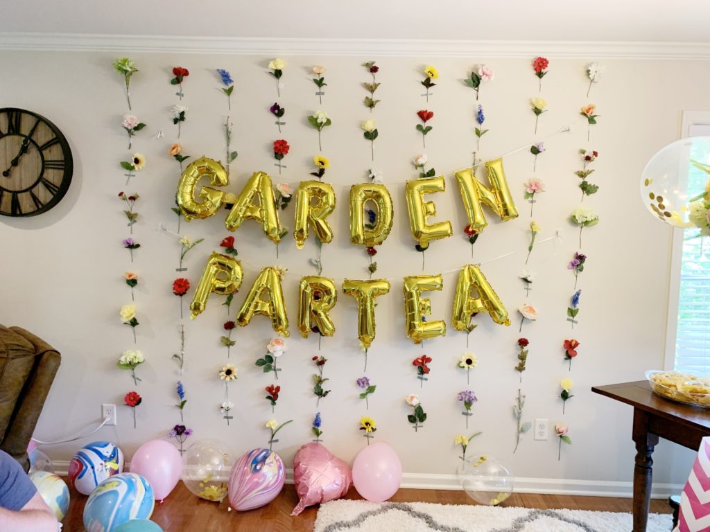 Garden partea backdrop