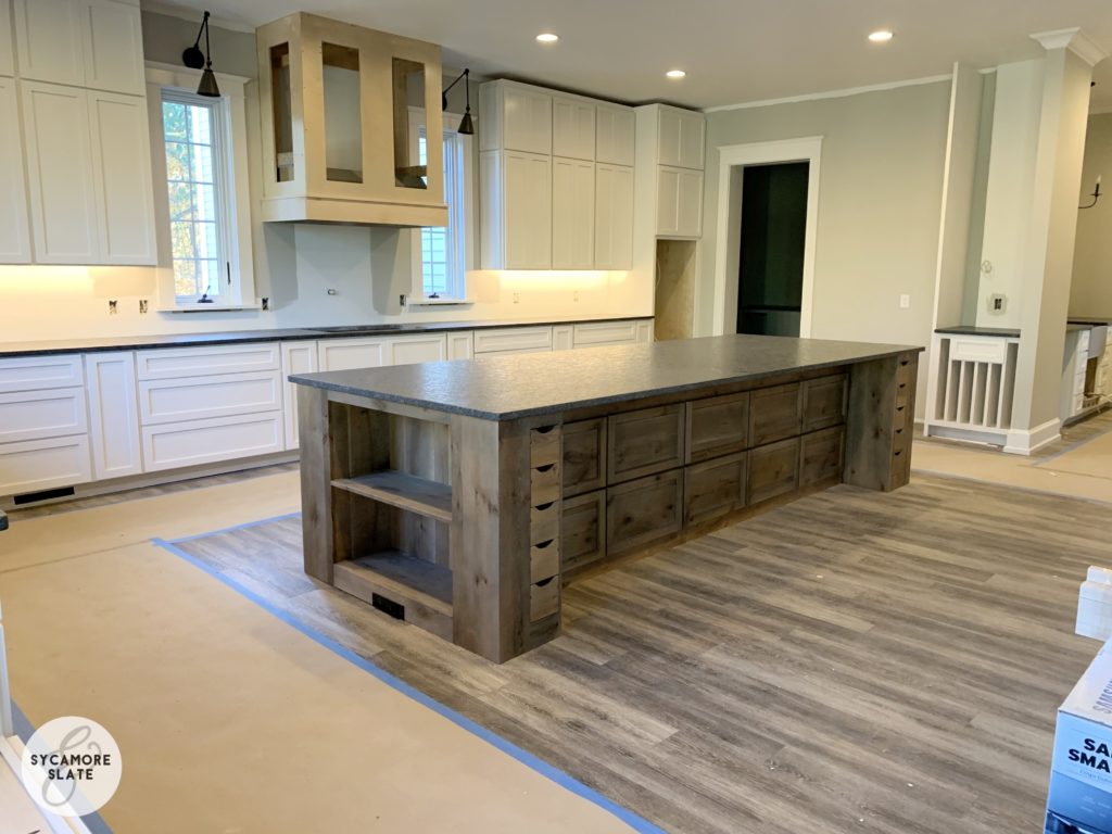 steel grey granite in kitchen