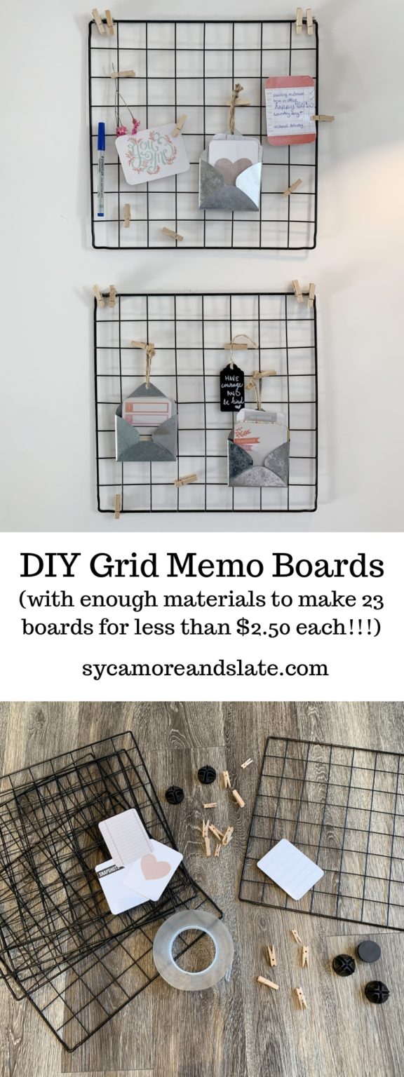 DIY Wall Grid Memo Boards (enough materials to make 23 Grids!)