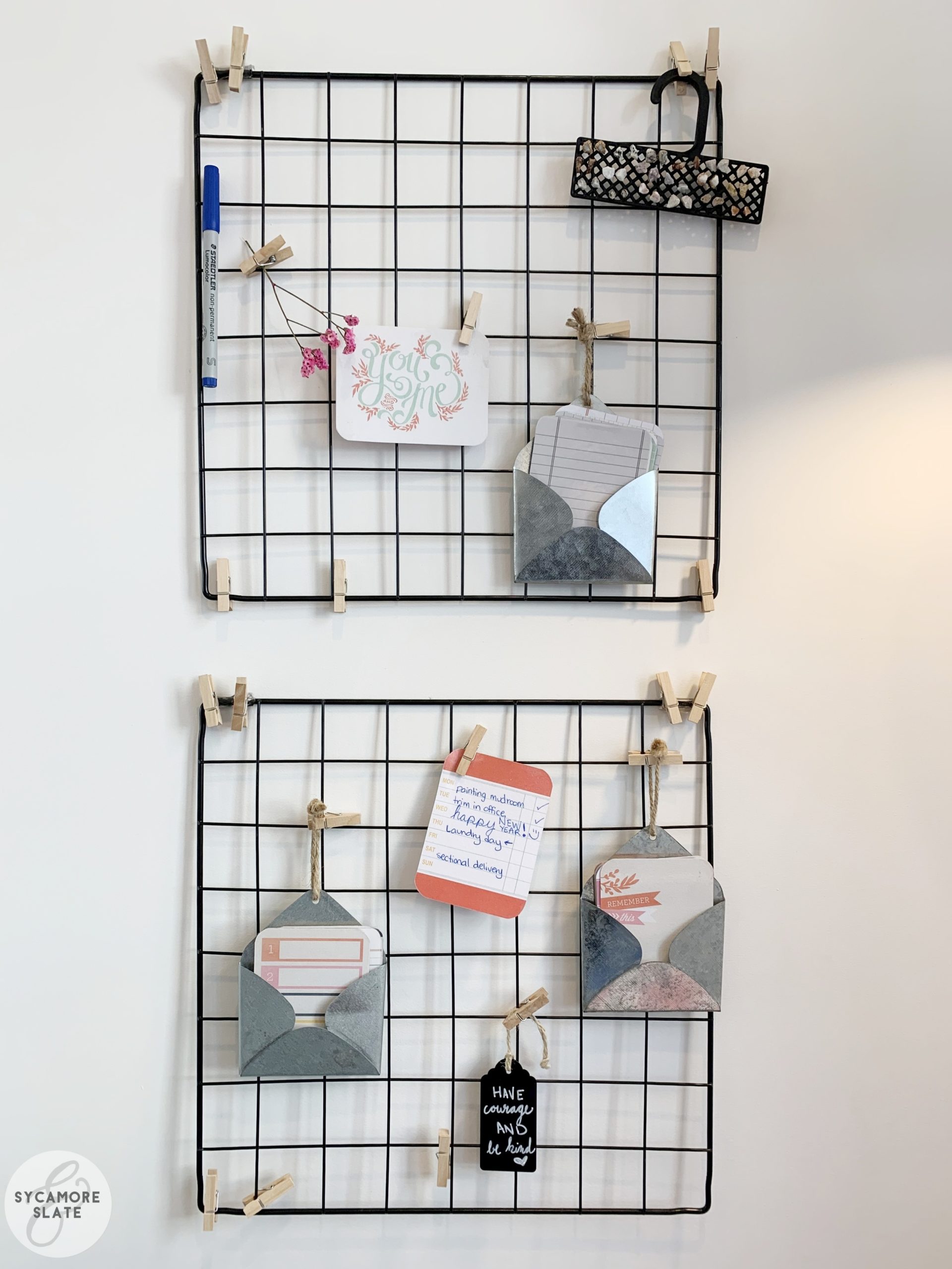 DIY Wall Grid Memo Boards (enough materials to make 23 Grids!)