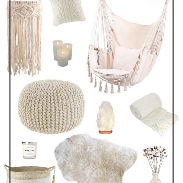 warm white winter decor