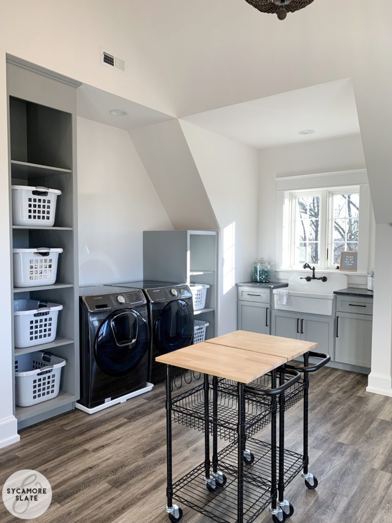 laundry room folding space