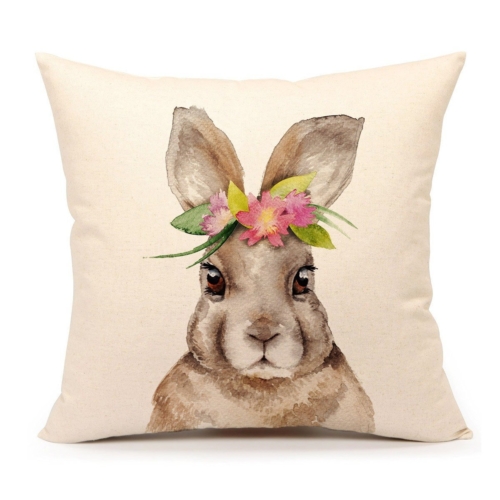 bunny flower pillow