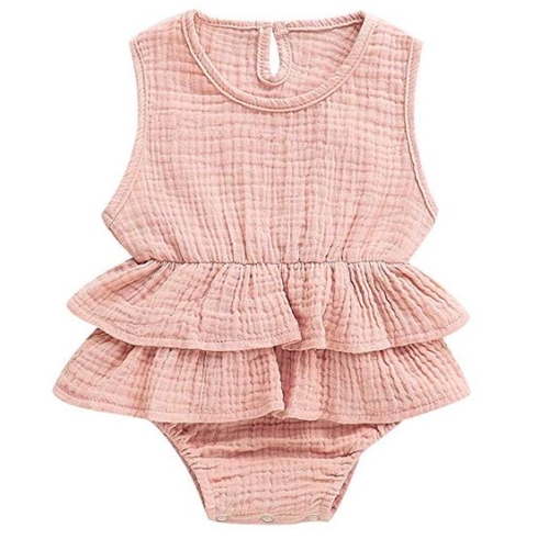 Ruffle waist bodysuit